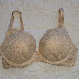 Smart & Sexy Lace Underwire Bra - Cream